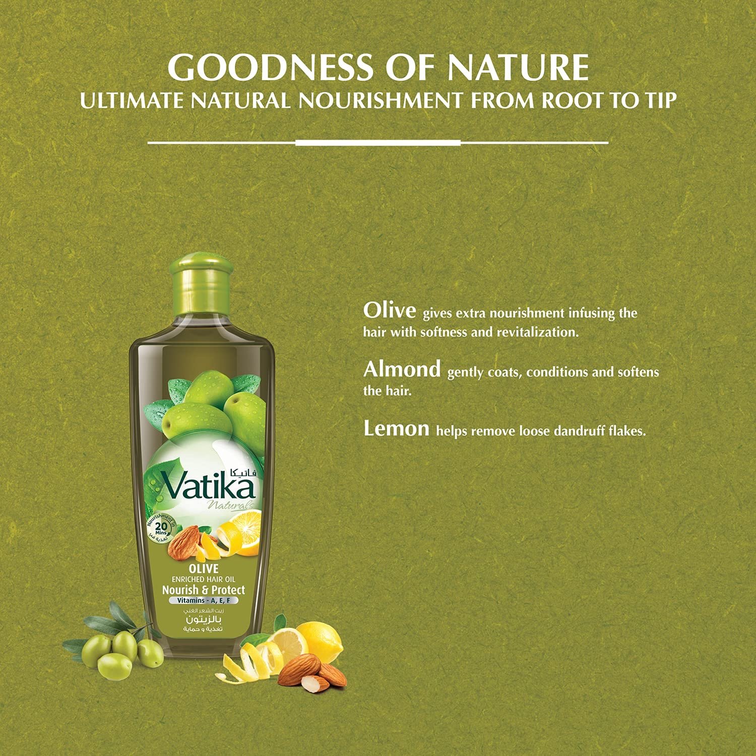 Vatika Naturals Olive Enriched Hair Oil 200ml Misara Pathum 2994